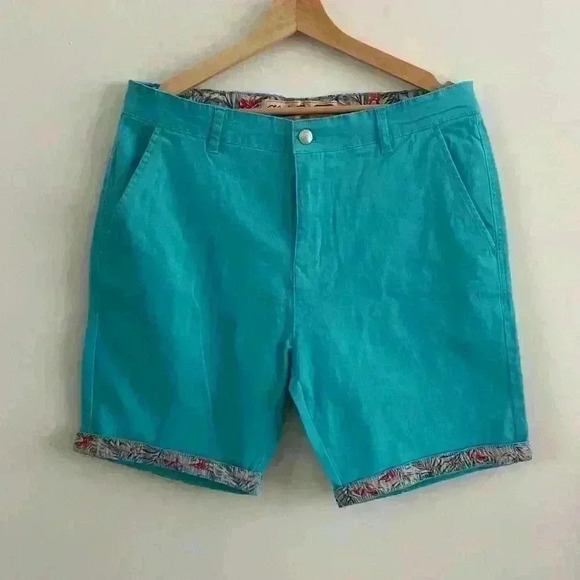 Men’s Teal Shorts - Picture 1 of 4